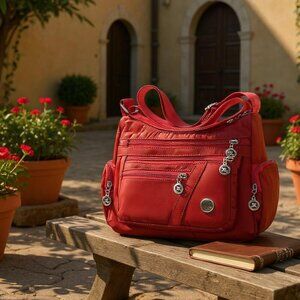 Nylon Crossbody Bag for Women | Large Capacity & Lightweight Travel-Ready